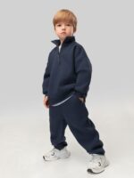 Bodo Костюм на полузамке с начёсом (толстовка, джоггеры) индиго