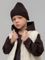 Bodo Шапка вязаная коричневая — изображение 3