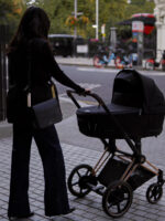 Cybex Коляска 2 в 1 Priam IV Sepia Black шасси Rosegold + Cloud G i-Size Magic Black + Base G + Sirona G i-Size Magic Black — изображение 2