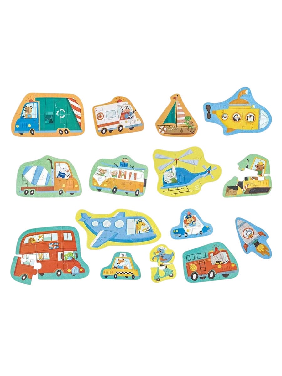 Hape Пазл Транспорт 15 картинок (7) Hape Пазл Транспорт 15 картинок — изображение 1