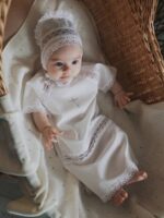 Наследник Выжанова Комплект крестильный (сорочка, чепчик) белый