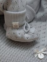 Наследник Выжанова Вязаные пинетки серые