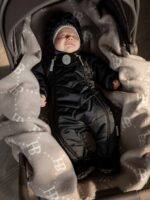 Наследник Выжанова Зимний комплект на выписку (конверт, комбинезон) черный — изображение 4