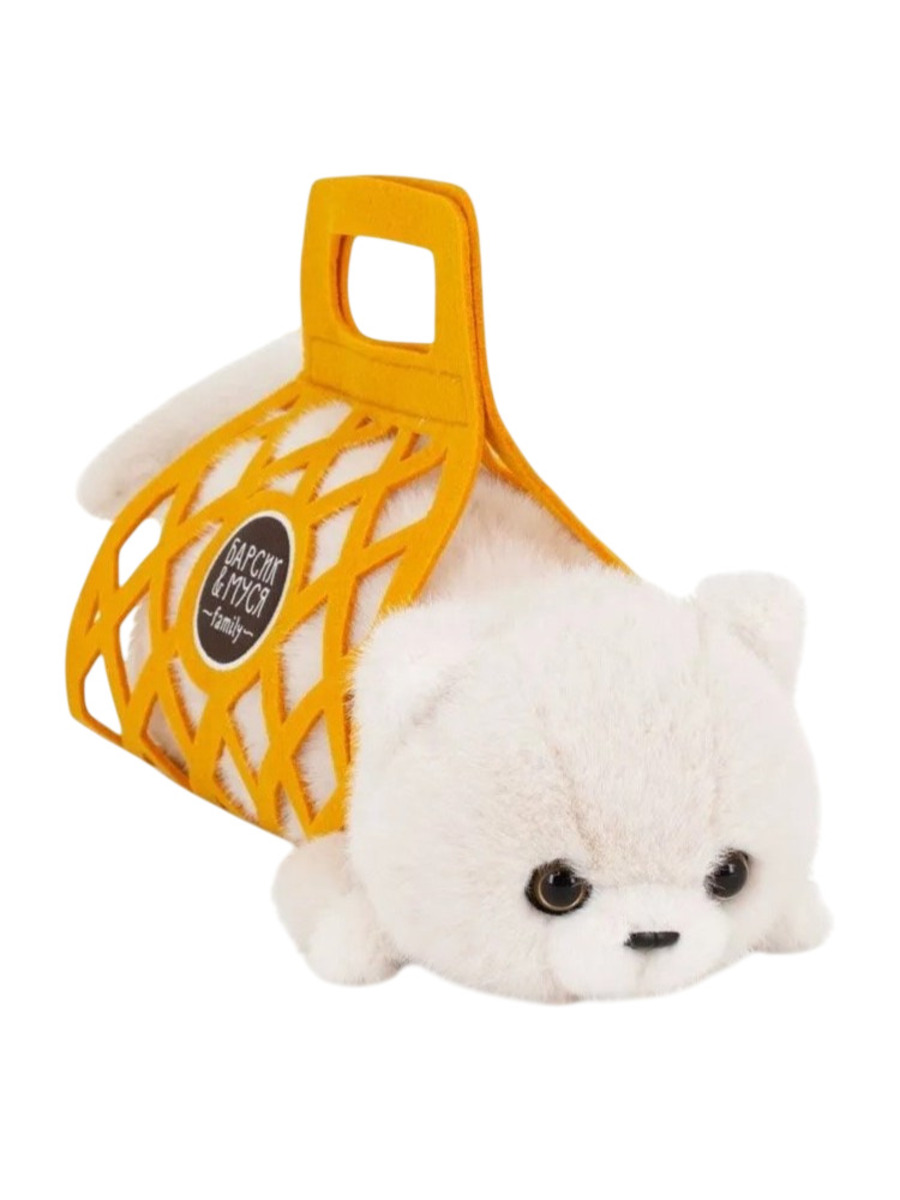 Orange Toys Мягкая игрушка Кот Барсик в сумке белый Orange Toys Мягкая игрушка Кот Барсик в сумке белый — изображение 1