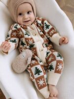 ToucanKids Комбинезон вязаный ёлочка корица — изображение 2