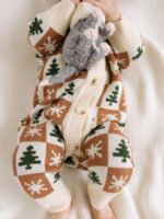 ToucanKids Комбинезон вязаный ёлочка корица — изображение 5