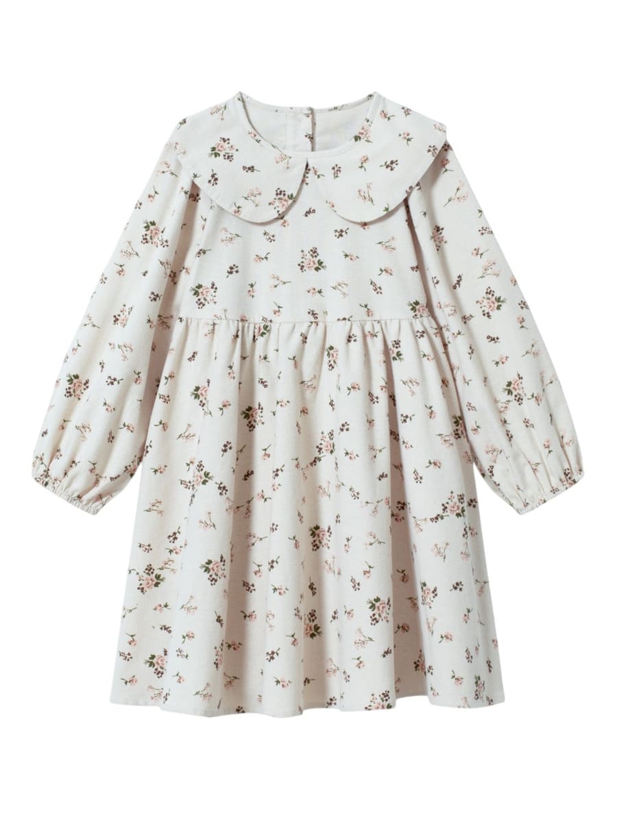 ToucanKids Платье из фланели магнолия на бежевом (2) ToucanKids Платье из фланели магнолия на бежевом — изображение 1