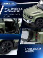Welly Металлическая машинка 1:24 серия Мув Land Rover Defender 2020 — изображение 5