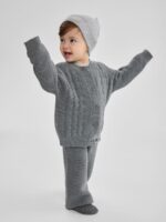 Happy Baby Комплект (кардиган, брюки) серый — изображение 3