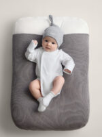Happy Baby Набор из 2-х боди с длинным рукавом черно-белый — изображение 2
