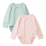 Happy Baby Набор из 2-х боди с длинным рукавом молочно-голубой