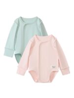 Happy Baby Набор из 2-х боди с длинным рукавом молочно-голубой