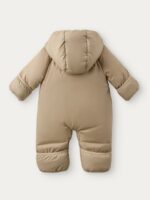 Happy Baby Утепленный демисезонный комбинезон бежевый — изображение 4