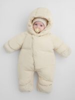 Happy Baby Утепленный демисезонный комбинезон молочный — изображение 2