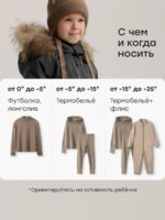 Happy Baby Зимний комбинезон графитовый — изображение 11