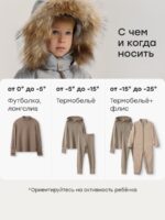 Happy Baby Зимний комбинезон светло-серый — изображение 12