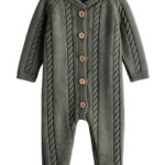 Mimibaby Комбинезон Коса из шерсти мериноса полынь