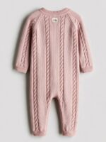 Mimibaby Комбинезон Коса из шерсти мериноса пудровый — изображение 3