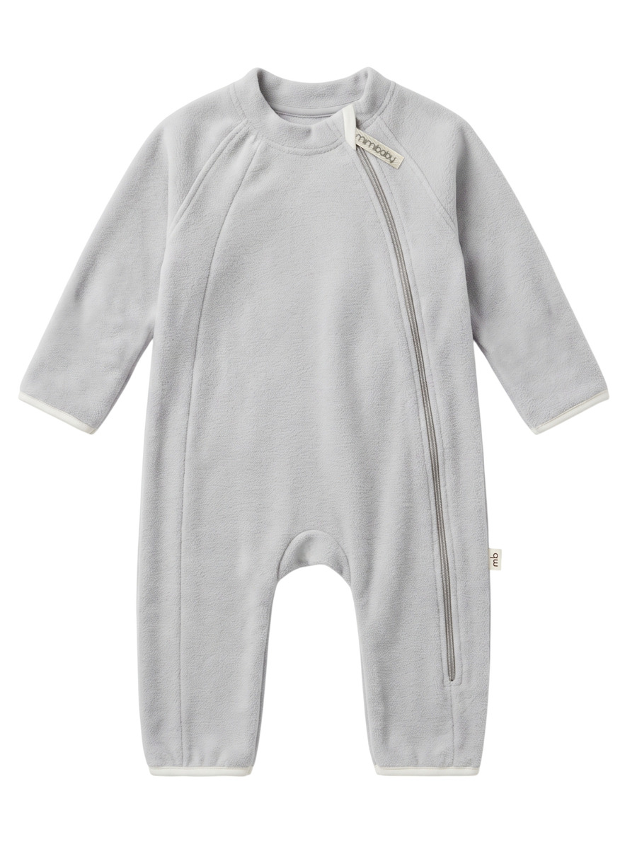 Mimibaby Комбинезон из флиса с подкладом серый Mimibaby Комбинезон из флиса с подкладом серый — изображение 1