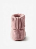Mimibaby Пинетки Коса из шерсти мериноса пудровые — изображение 4
