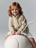 Mimibaby Толстовка из флиса на молнии бежевая — изображение 4