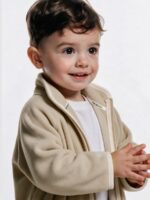 Mimibaby Толстовка из флиса на молнии бежевая — изображение 3