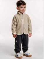 Mimibaby Толстовка из флиса на молнии бежевая — изображение 2