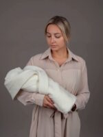 Наследник Выжанова Плед с поясом Бренд экрю 95х95см — изображение 4