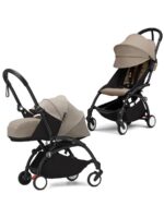 Stokke Коляска 2 в 1 Yoyo3 с мягкой люлькой шасси черное Серо-коричневый