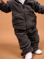 ToucanKids Костюм из флиса (кофта на молнии, брюки) графит — изображение 3